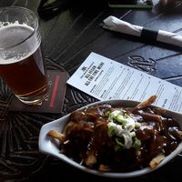 poutine! but vegan!! at The Buckingham in Edmonton