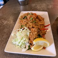 Basil fried rice spicy hot ?! ?  at Lulu's Thai Noodle Shop in Kansas City