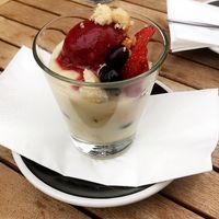 Vegan trifle   at Town Tonic in Christchurch