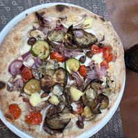 Zappa: mozzarella di riso e verdure fresche   at Pizzeria Prima O Poi  in Rimini