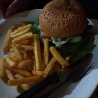 Vegan Burger at Paz y Flora - Soda Passiflora in Monteverde