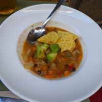 Soup of the day at BodhiGreen Vegetariano in Alicante