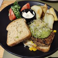 Burguer #Veganuary at BodhiGreen Vegetariano in Alicante