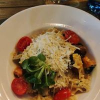 Pasta con boniato y parmesano vegano at BodhiGreen Vegetariano in Alicante