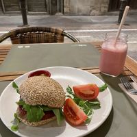Vegan burger  at BodhiGreen Vegetariano in Alicante