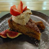 Carrot cake with fig jam and fresh figs (which I'm mad about) at BodhiGreen Vegetariano in Alicante