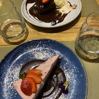 Raw Vegan strawberry cheesecake  at BodhiGreen Vegetariano in Alicante