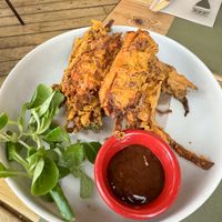 Pakora de verduras buenísima   at BodhiGreen Vegetariano in Alicante
