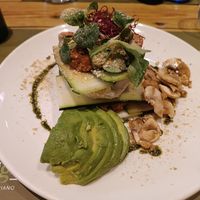 Zucchini lasagna at BodhiGreen Vegetariano in Alicante
