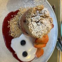 The apple Crumble like vegan musaka was excellent. The placed was packed when I arrived at 3.00 towards the end of Jan. They close at 4.00 but they welcomed me in. Lovely.   at BodhiGreen Vegetariano in Alicante