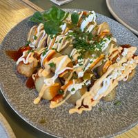 Patatas bravas at BodhiGreen Vegetariano in Alicante