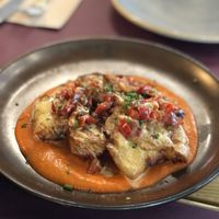 Crispy smashed potatoes   at BodhiGreen Vegetariano in Alicante