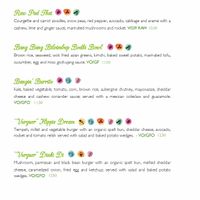 menu at BodhiGreen Vegetariano in Alicante