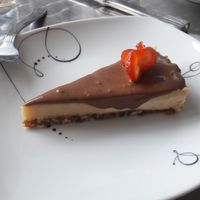 cheese cake raw and delicious  at Purolove Vegan Gourmet in Panama City