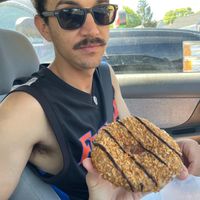 Chocolate caramel coconut donut at The Holy Donut - Park Ave in Portland