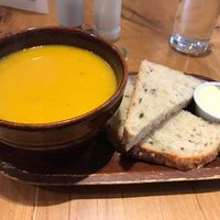 Oh this bread!!!   at Henderson's Vegan in Edinburgh