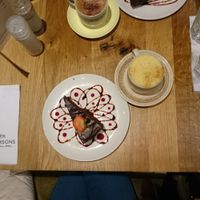 Chocolate nut cake at Henderson's Vegan in Edinburgh