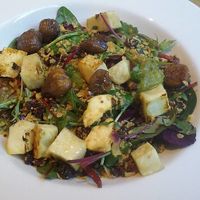 Chestnut  and  celeriac salad. Absolutely gorgeous at Henderson's Vegan in Edinburgh