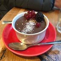 Chocolate banana mousse at Henderson's Vegan in Edinburgh