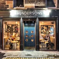 Entrance  at Henderson's Vegan in Edinburgh
