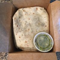 Huge veggie burrito at Mad Mex in Willow Grove