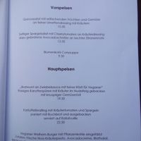 menu may 2017 at Dreilinden in St Gallen