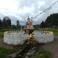 fountain of youth at Kagyu Samye Ling Monastery and Tibetan Centre in Eskdalemuir