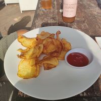 Homemade potato chips at Malaika Secret Moksha in Sanur