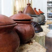 The pots of Malaika Secret Moksha.

The restaurant has a semi outdoor eating space upstairs overlooking the street and an enclosed air conditioned area downstairs.   at Malaika Secret Moksha in Sanur