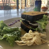 Soy sandwich at Malaika Secret Moksha in Sanur