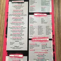 menu at Punk Burger Bar Bistro in Condado