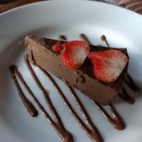 chocolate cheesecake at Chavela Restaurant in Hollywood