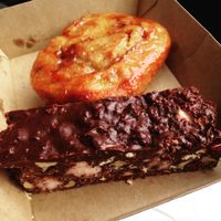 Rocky Road and Challah Sticky Bun at Smith & Deli in Collingwood