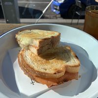 Ham and cheese truffle toastie   at Smith & Deli in Collingwood