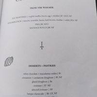 Breakfast menu at Smith & Deli in Collingwood