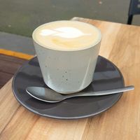 Teeny tiny soy late at Smith & Deli in Collingwood