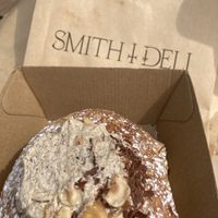 Hazelnut cream bun   at Smith & Deli in Collingwood