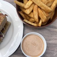 Really delicious chips - loved the seasoning  at Smith & Deli in Collingwood