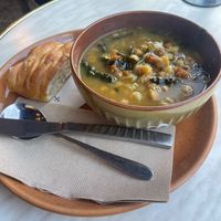 Confit fennel , chickpea and lemon soup  at Smith & Deli in Collingwood