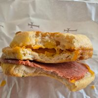 Egg martinez $8.00: think it had been sitting there for hours, already gone hard around the edges at Smith & Deli in Collingwood