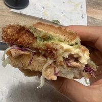 Check the oil pond under the sandwich  at Smith & Deli in Collingwood