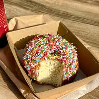 Pink sprinkle donut   at Smith & Deli in Collingwood