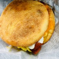 Egg McMartinez with aioli.   at Smith & Deli in Collingwood
