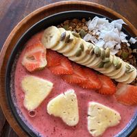 Vegan smoothie bowl - ask no honey  at Smoothie Shop in Jimbaran