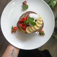 Vegan Pancakes at Smoothie Shop in Jimbaran