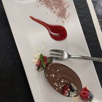 Chocolate and berries semifreddo  at Lord Bio in Macerata