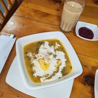 Ajiaco at El Vegano Andante in Medellin