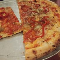 Red peppers and caramelized onions, so flavorful at Flatbread Company in Portsmouth