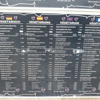 Carta vegetariana at La Frontera in Fisterra