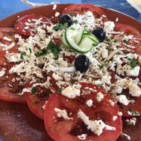Greek Salad at La Frontera in Fisterra